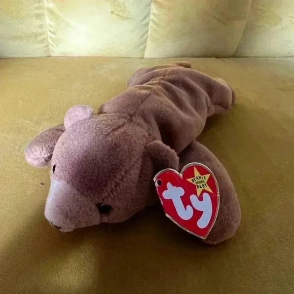 Cubbie The Bear - TY Beanie Baby Original  (1993) Style 4010 - Picture 1 of 3